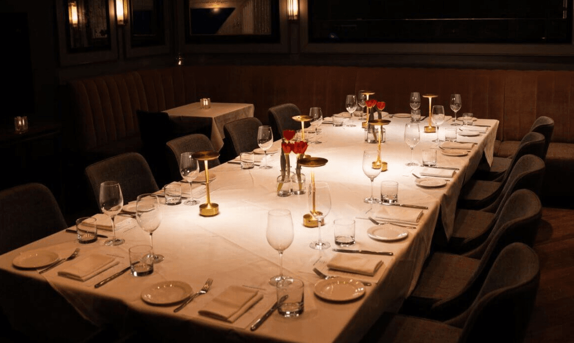 Corporate cocktail experience setup